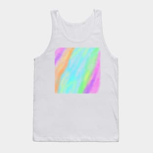 Colorful watercolor abstract texture art Tank Top